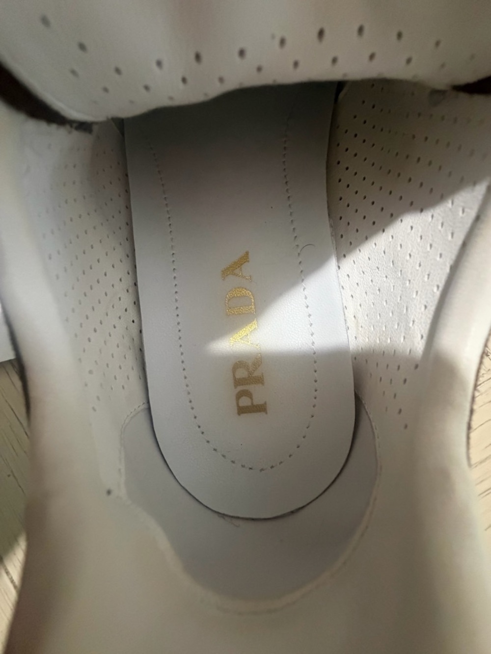 Prada Brown Suede women’s Sneakers with White Laces - Picture 8 of 13